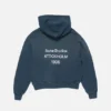 Fleece-hoodie med logotyp