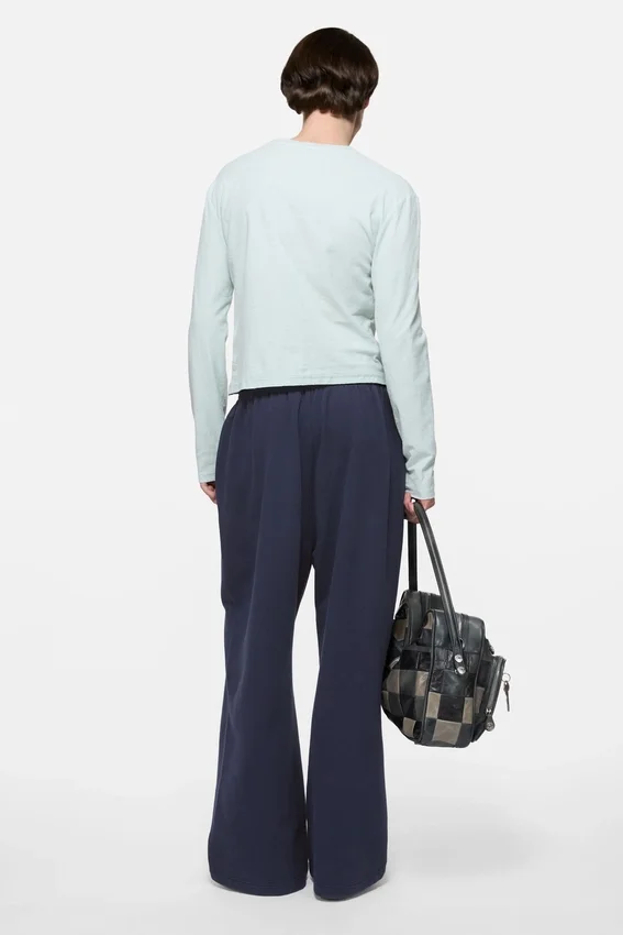Fleece-joggingbyxor med logotyp