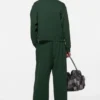 Fleece-joggingbyxor med logotyp