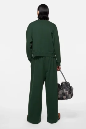 Fleece-joggingbyxor med logotyp