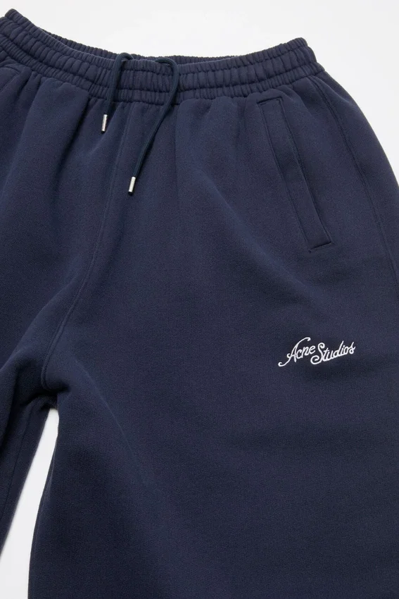 Fleece-joggingbyxor med logotyp