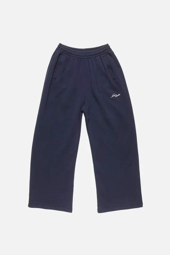 Fleece-joggingbyxor med logotyp