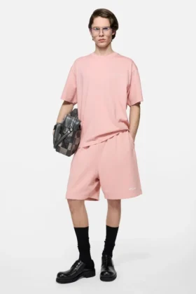 Fleece-shorts med logotyp