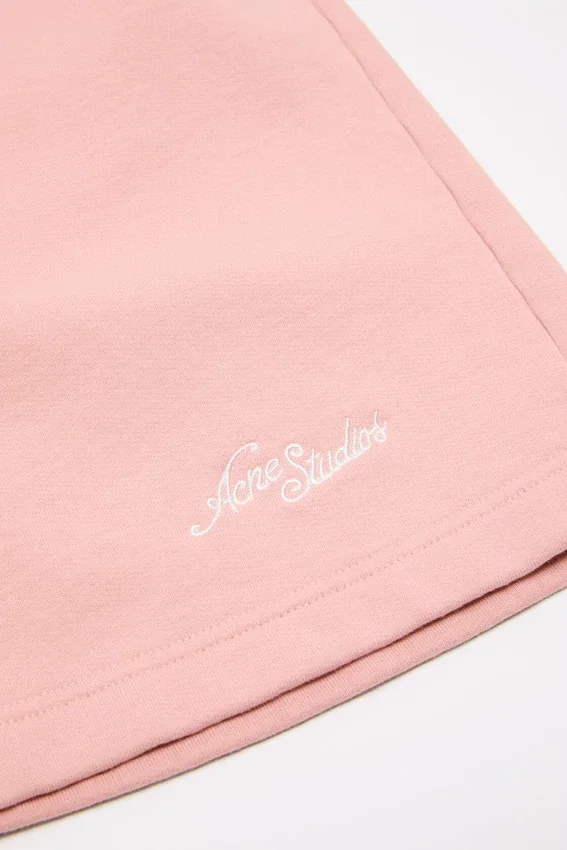 Fleece-shorts med logotyp