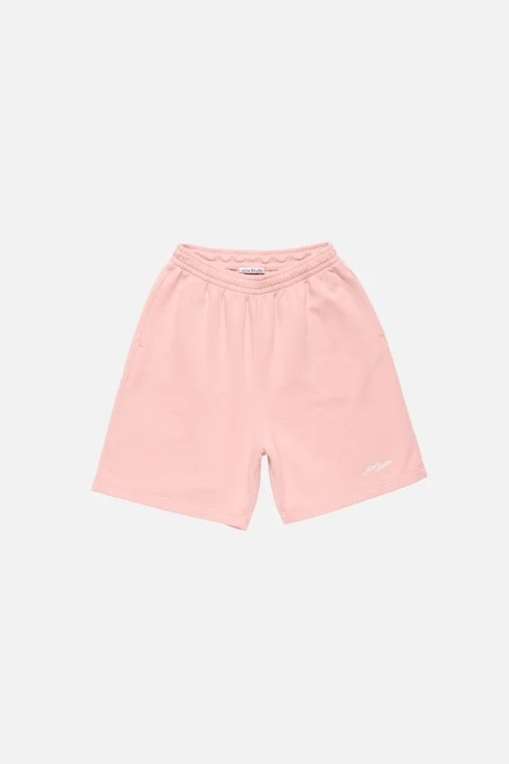 Fleece-shorts med logotyp