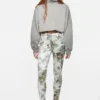 Fleece-sweatshirt med logotyp