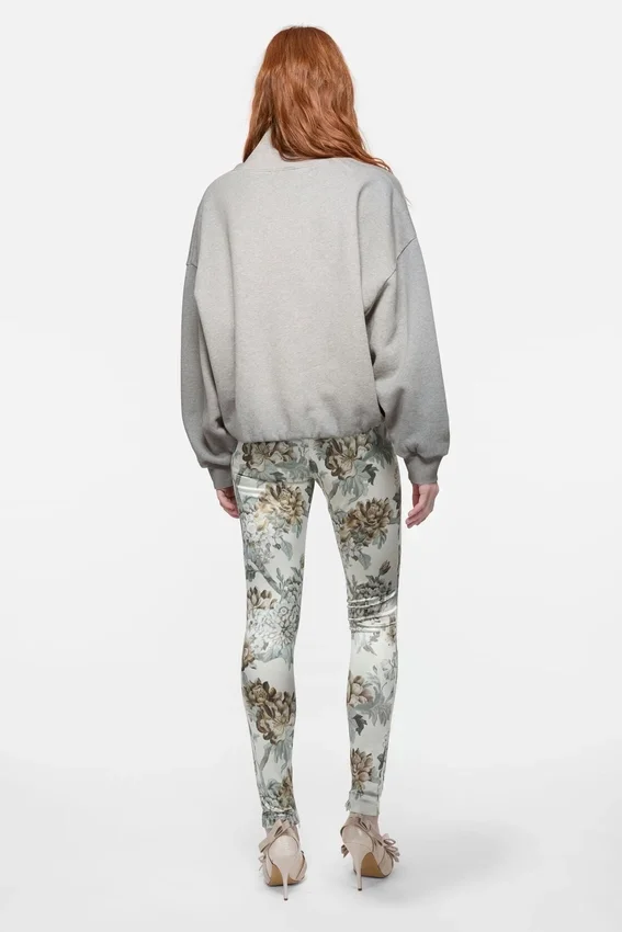 Fleece-sweatshirt med logotyp