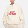 Fleece-sweatshirt med logotyp