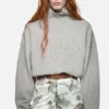 Fleece-sweatshirt med logotyp