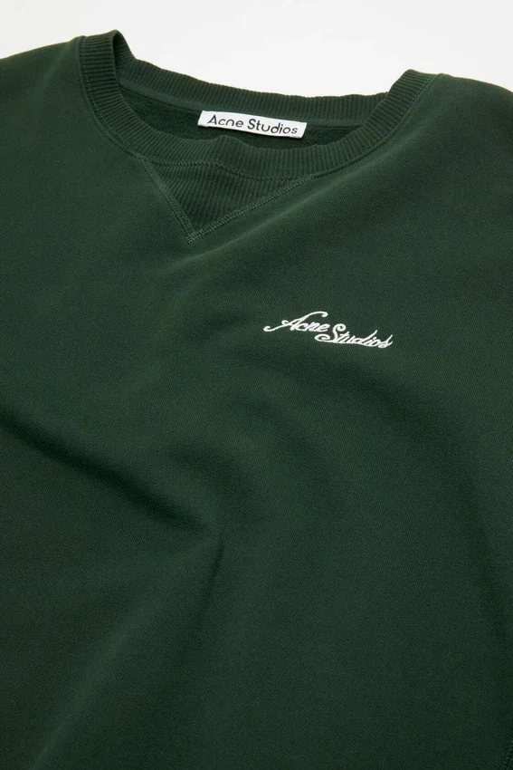 Fleece-sweatshirt med logotyp
