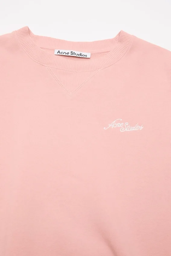Fleece-sweatshirt med logotyp
