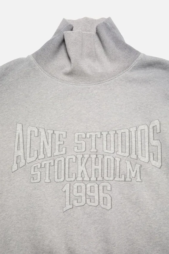 Fleece-sweatshirt med logotyp