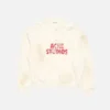 Fleece-sweatshirt med logotyp