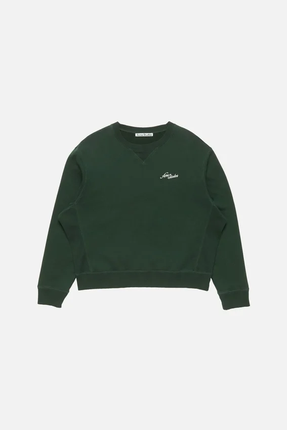 Fleece-sweatshirt med logotyp