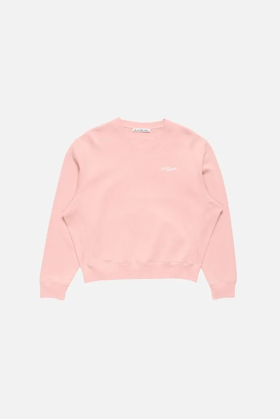 Fleece-sweatshirt med logotyp