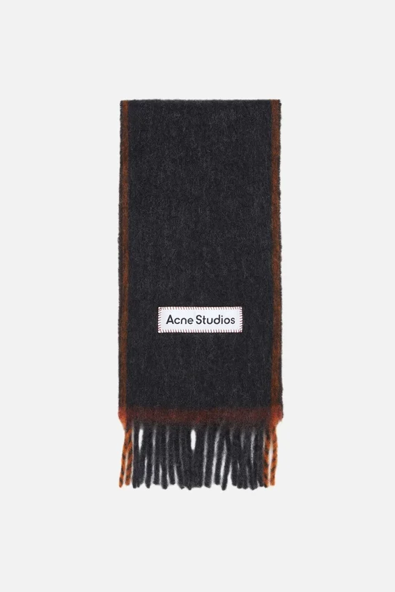 Halsduk i ull och mohair – smal