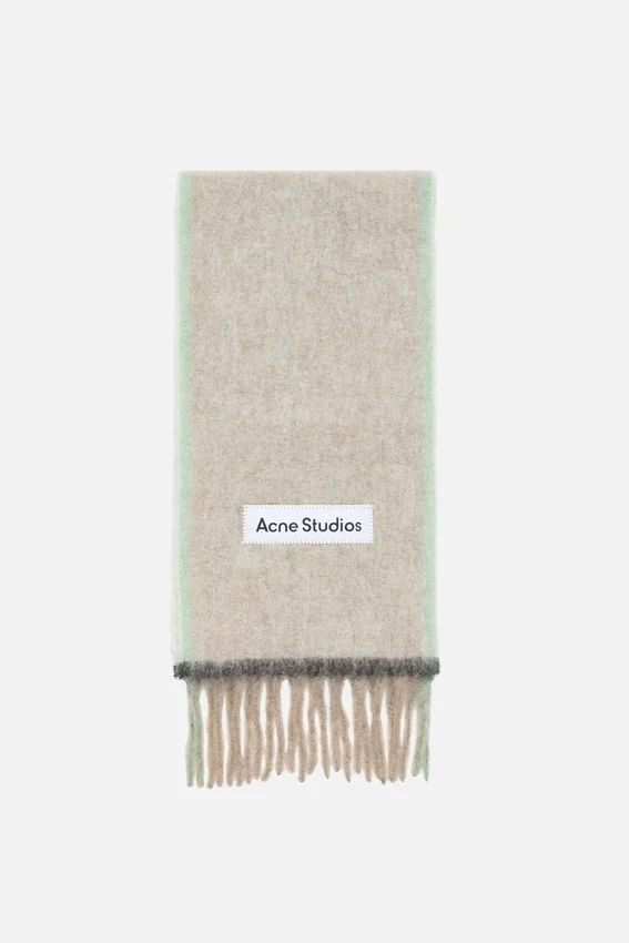 Halsduk i ull och mohair – smal