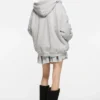 Huvtröja i fleece med vintage-logotyp