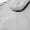 Huvtröja i fleece med vintage-logotyp