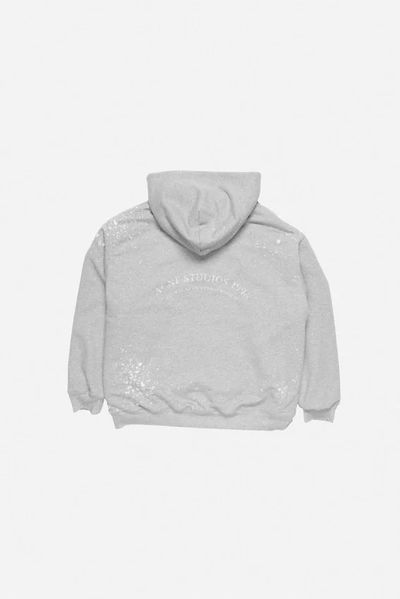Huvtröja i fleece med vintage-logotyp