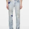 Jeans med trompe-l’œil-band