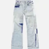Jeans med trompe-l’œil-band