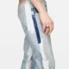 Jeans med trompe-l’œil-band