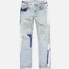Jeans med trompe-l’œil-band