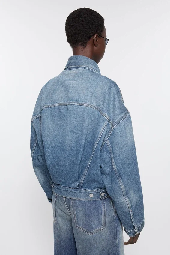 Jeansjacka – avslappnad, kort passform