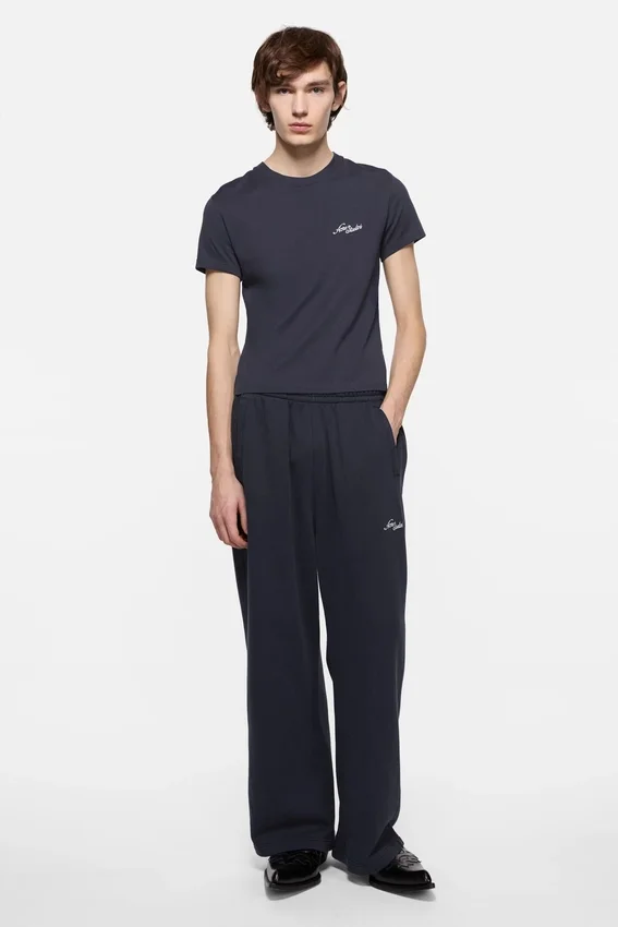 Jersey-T-shirt med logotyp