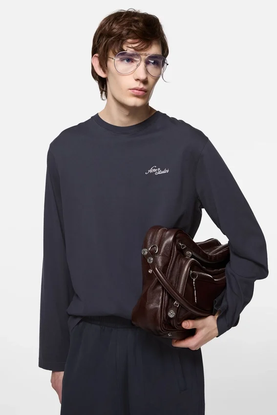 Jersey-T-shirt med logotyp