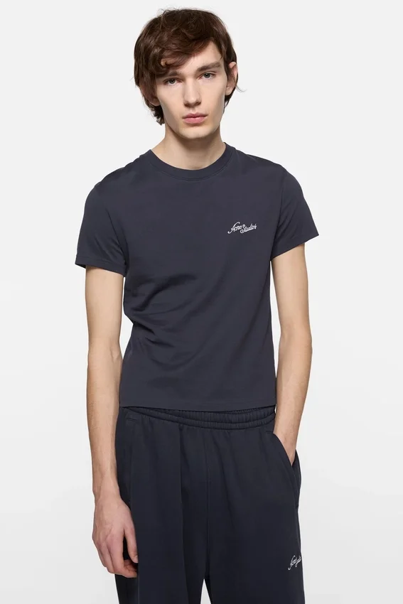 Jersey-T-shirt med logotyp