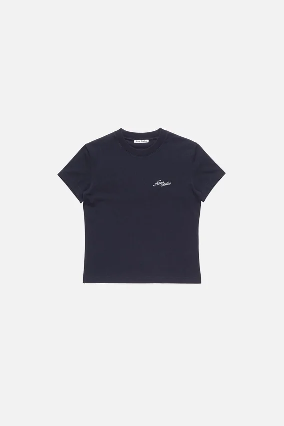 Jersey-T-shirt med logotyp