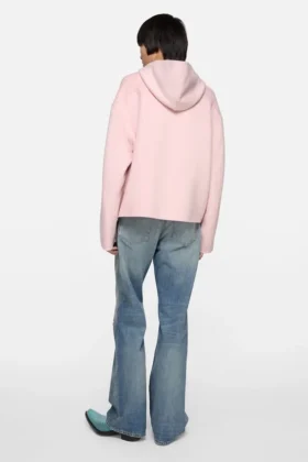 Kashmirjacka med huva