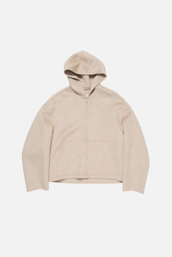 Kashmirjacka med huva