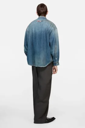 Knappskjorta i denim