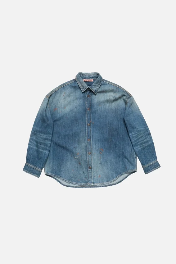 Knappskjorta i denim