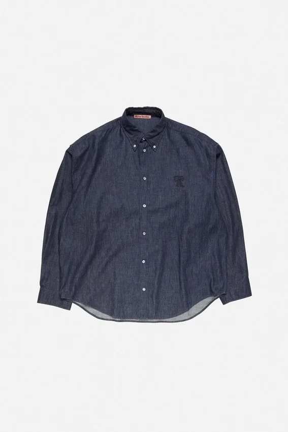 Knappskjorta i denim