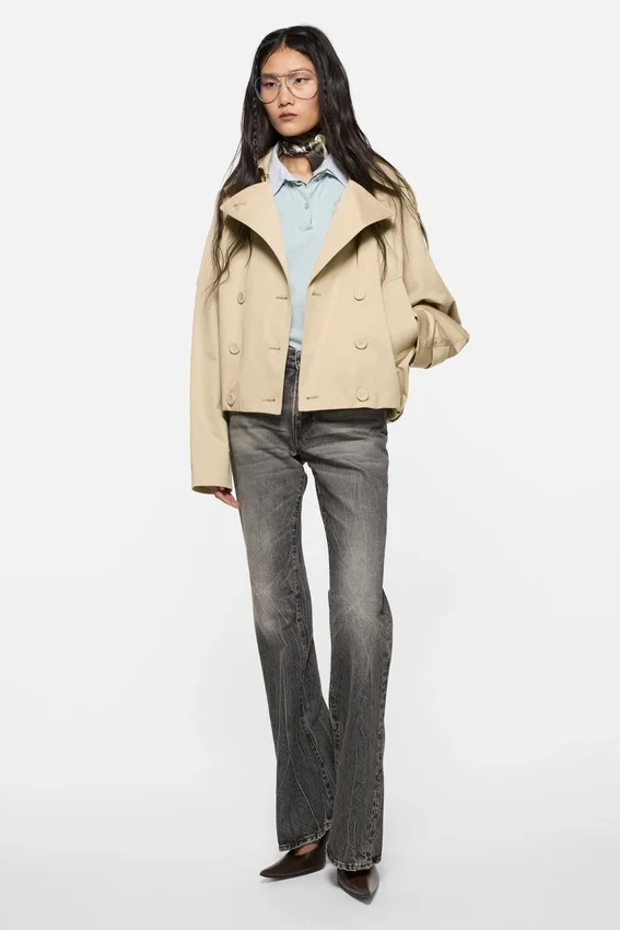 Kort trenchcoat