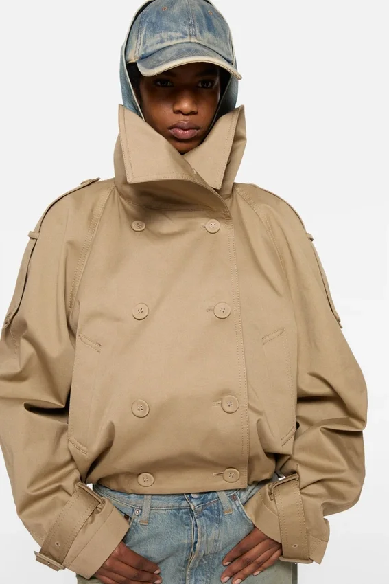 Kort trenchcoat