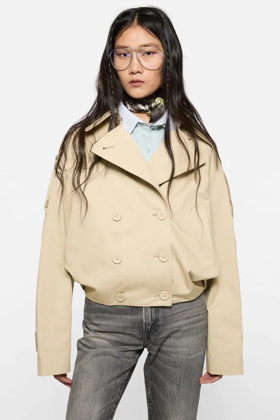 Kort trenchcoat