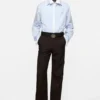 Lager-på-lager-skjorta i poplin med knappar