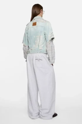 Lappad jeansjacka