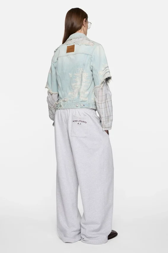 Lappad jeansjacka