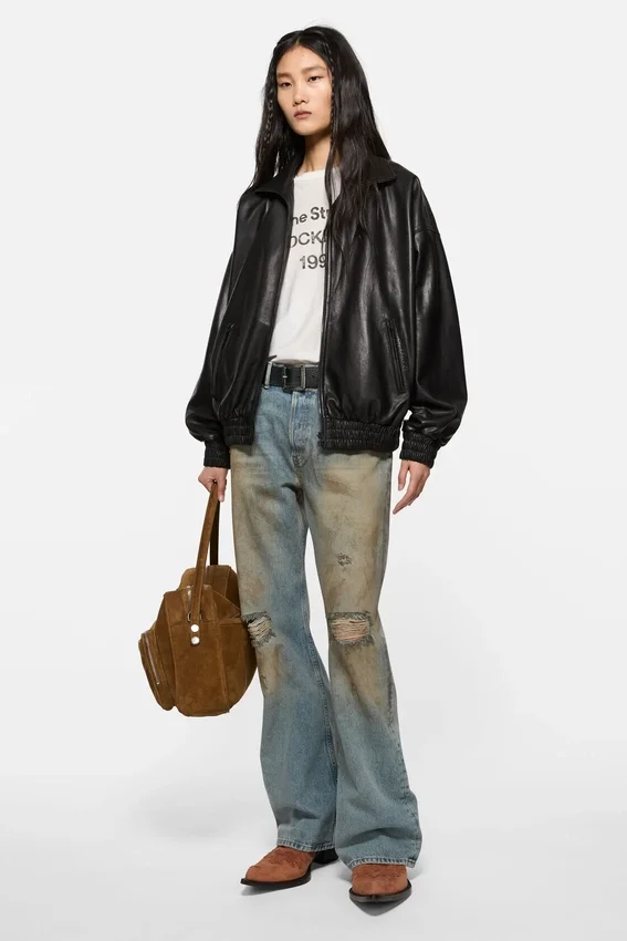 Läderblouson