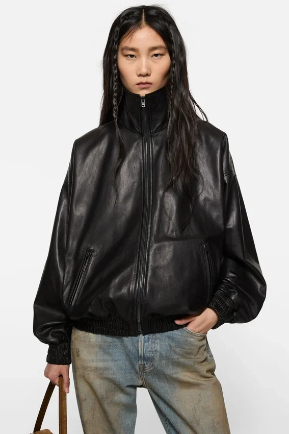 Läderblouson