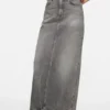 Lång jeanskjol