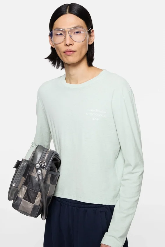 Långärmad T-shirt med logotyp