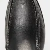 Loafers i målat läder