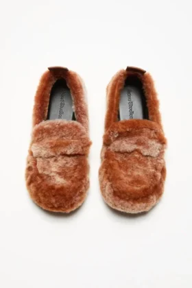 Loafers i shearling